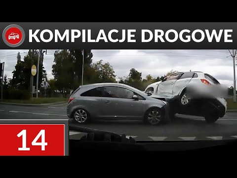 Wykroczenia, kolizje i niebezpieczne sytuacje na drogach - Kompilacje Drogowe #14