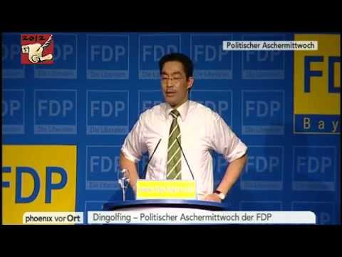 Philipp Rösler (FDP) 2012 Politischer Aschermittwoch