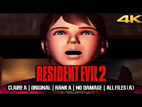 Resident Evil 2【4K】CLAIRE A - Original | Rank A | No Damage | All Files (A)