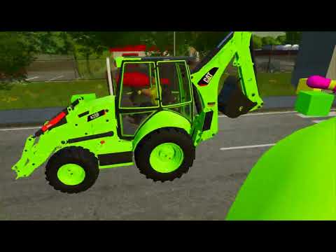 TRANSPORTING SHEEPS & COLORED CAT LOADERS - Farming Simulator 22