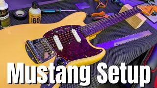 Video thumbnail for How To Setup a Squier Fender Classic Vibe 60s Mustang Guitar by The Guitar Manifesto