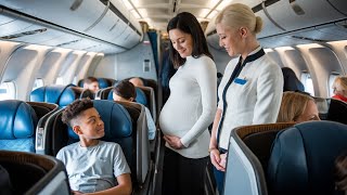 Black Child Gave up his First-Class Seat For Pregnant Woman, Then She Did THIS!