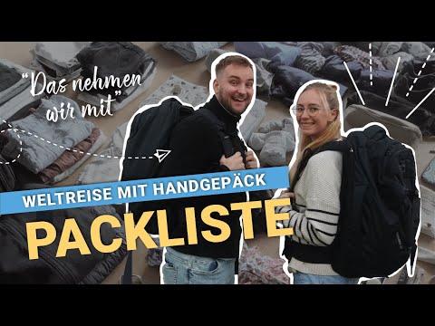Weltreise nur mit HANDGEPÄCK!  | Backpacking PACKLISTE  | 4K
