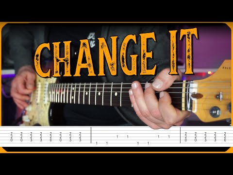 The Rhythm in CHANGE IT by Stevie Ray Vaughan // with TABS
