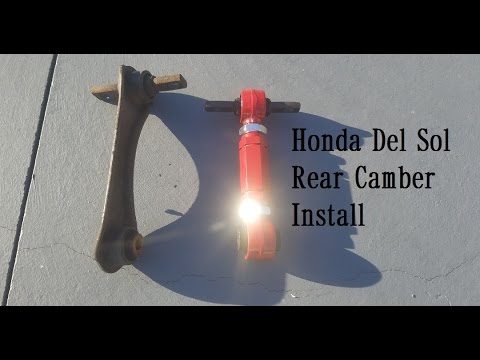 Honda Del Sol 1993 - 1997 Rear Camber kit install [what's wrong with this picture??]