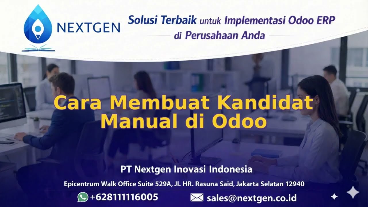 14 - Cara Membuat Kandidat Manual di Odoo