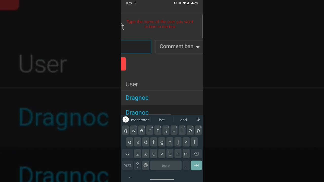 How to ban a user on imgflip.com