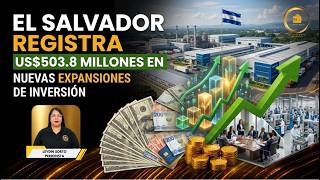 El Salvador registra US$503.8 millones en nuevas expansiones de inversión