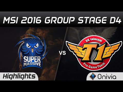 SUP vs SKT Highlights MSI 2016 D4 Supermassive vs SK Telecom T1