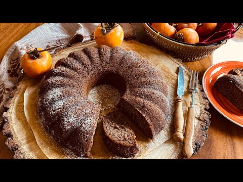 Kek i bute me molla japoneze(hurma)!Japon elmali kek tarifi