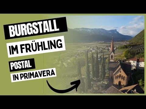 Burgstall - Südtirol im Frühling | Postal Alto Adige Primavera | Stock Video Drone
