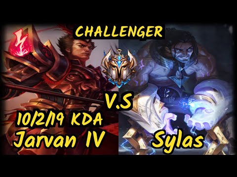 Th3Antonio (JARVAN IV) vs SYLAS - 10/2/19 KDA JUNGLE CHALLENGER GAMEPLAY - EUW