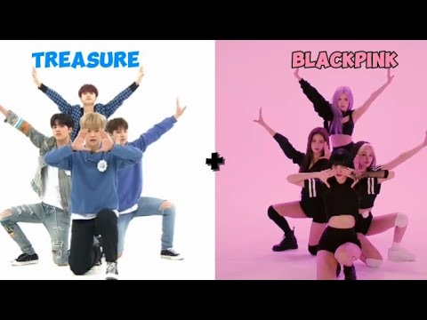 treasure + blackpink "how you like that" performance 🥵🔥 #treasure #blackpink #fypシ