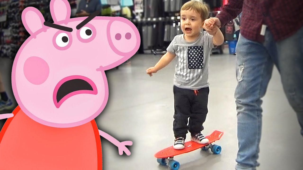 <h1 class=title>PEPPA PIG NERVOSA!! Maikito Andando de Skate na Loja - Daily Vlog em Familia</h1>