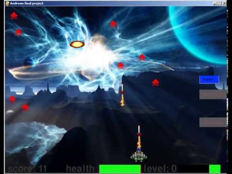 ICS2O -- Final Project -- Space Invaders Game by Andrew Written in Python using pygame