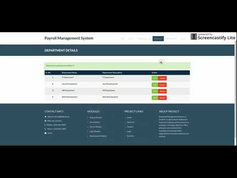 Payroll Management System Python Django Project Tutorial Python Crud Project