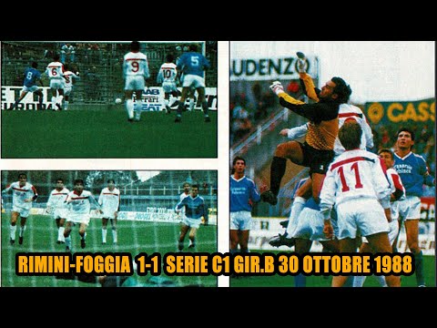 RIMINI-FOGGIA 1-1 SERIE C1 GIRONE B DEL 30 OTTOBRE 1988 STAGIONE 1988-89 #CASASTENE