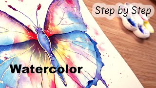 How To Paint a Watercolor Butterfly • Step-by-Step Tutorial