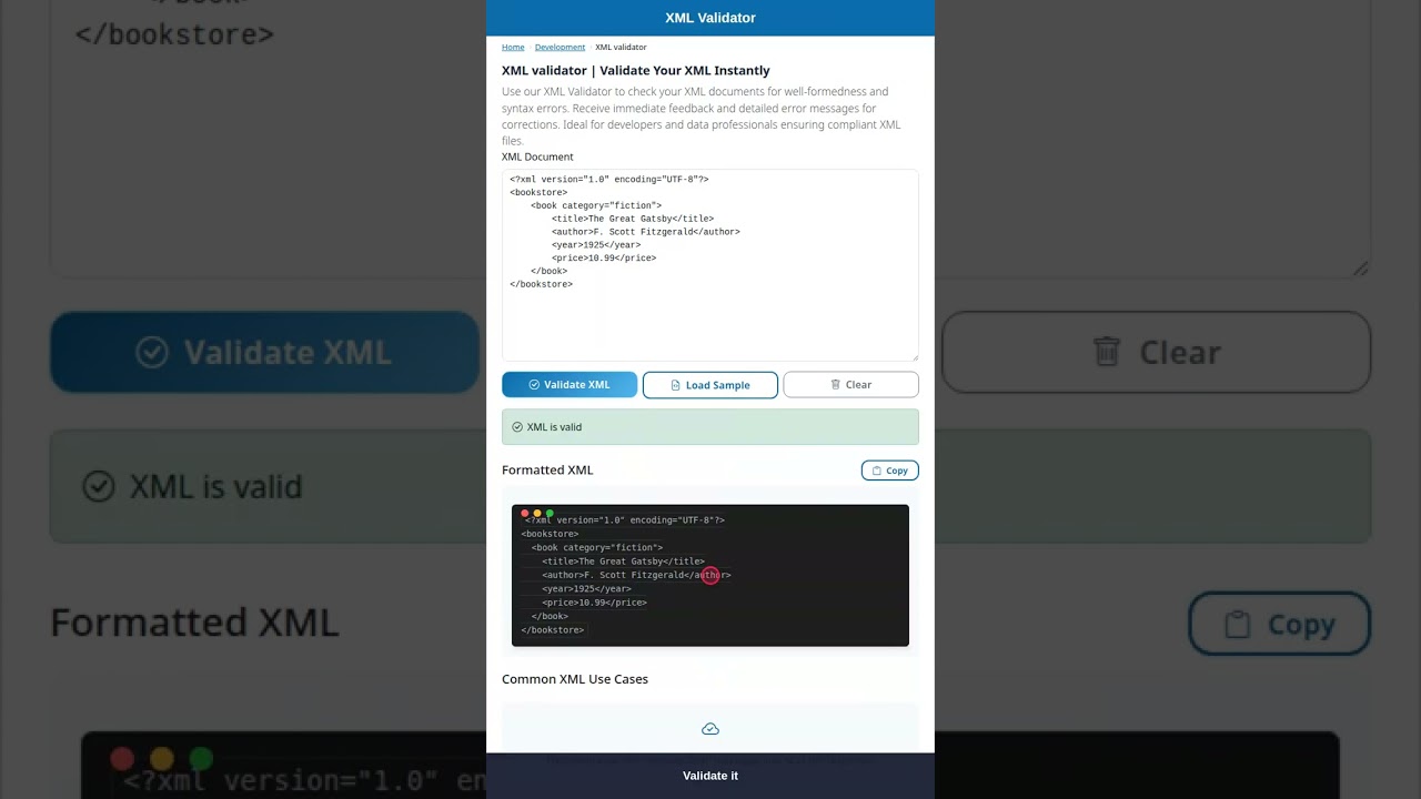 Tutorial video