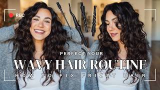 HOW TO GET PERFECT CURLS EVERY TIME | WAVY HAIR TUTORIAL | CURLSMITH DEFRIZZION CURL REVIVING WAND