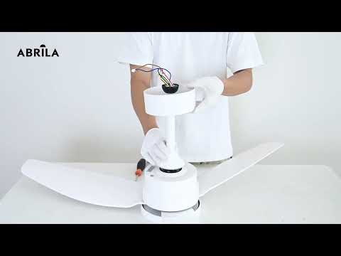 Vídeo de Ventilador de Techo DC Portico Silencioso Negro Fabrilamp / Abrila
