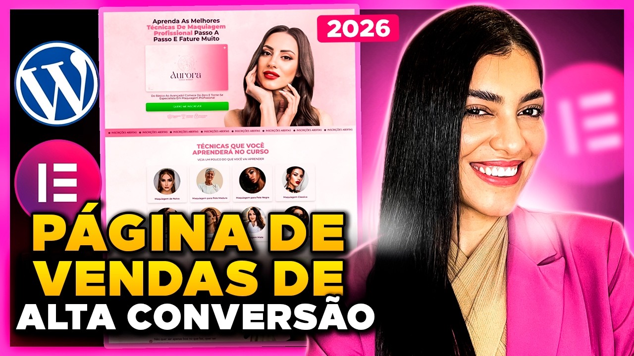 Como Fazer LANDING PAGE no WordPress + Elementor Grátis em 2024 [Página de Vendas passo a passo]