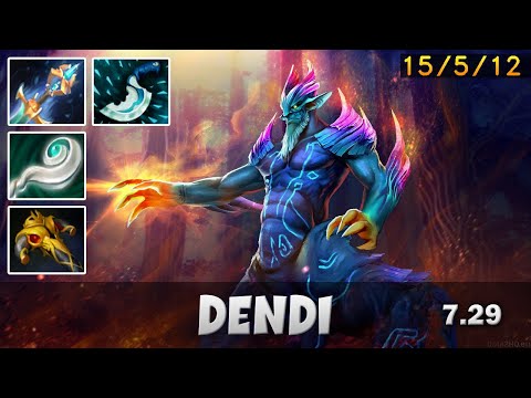 Dendi | Leshrac | Dota 2 Pro Gameplay - Patch 7.29