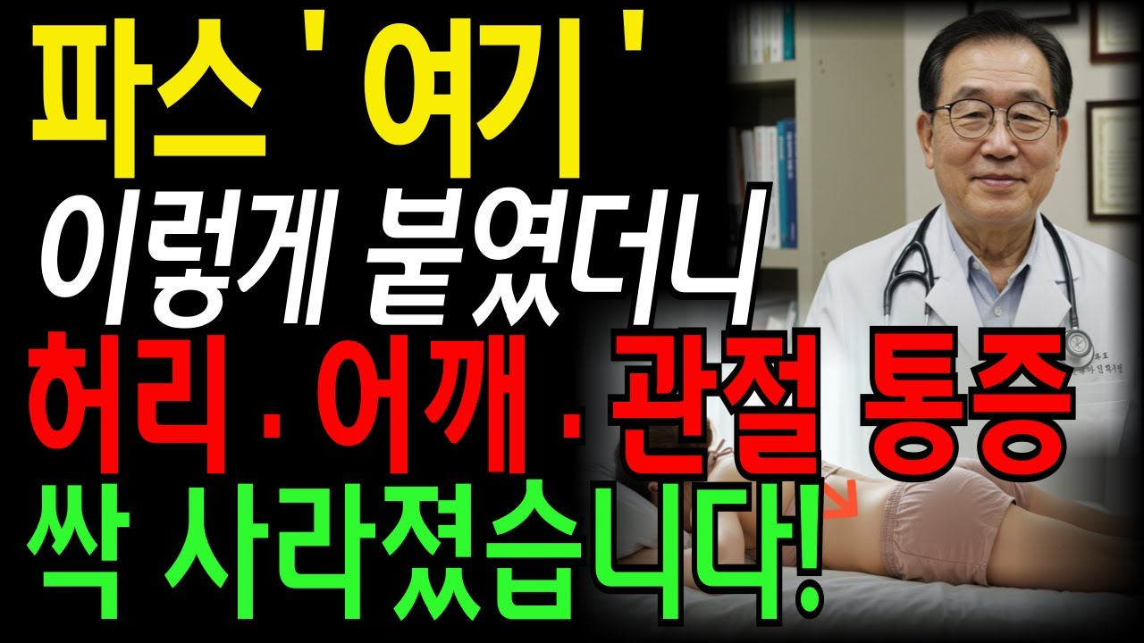 허리통증 ‘여기’에 파스 붙였더니 허리·무릎·어깨통증이 싹 사라졌습니다｜60대 70대 필수 정보｜시니어건강ㅣ노후지혜ㅣ실버라디오ㅣ오디오북
