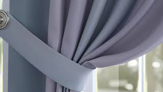 Комплект штор «Линдел (лилово-голубой)» — видео о товаре