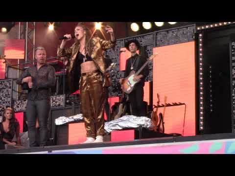 Casper, John, Mariette, David i en Opera battle Diggiloo 2019 Båstad