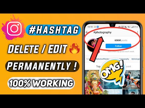 How to edit/delete instagram hashtag Permanently in hindi | Techno Org
