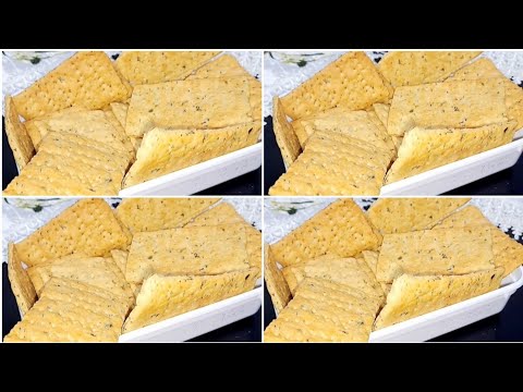 Perfect No Sugar Crackers Recipe (Super Cripsy with onion | How to Make crackers