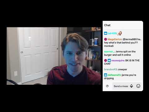 Jerma eats a whopper with chat (and a chicken sandwich + fries)