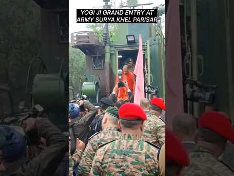 Bulletproof Army ki gaadi se Yogi ji ki entry #yogiadityanath #yogi #shorts