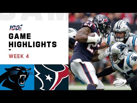 Panthers vs. Texans Week 4 Highlights | NFL 2019