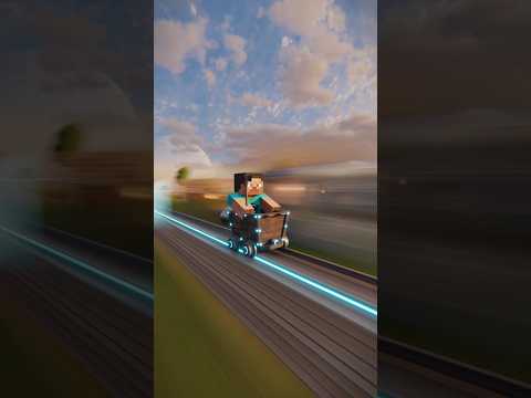 The Fastest Railway / Minecraft RTX #minecraft #minecraftrealistic