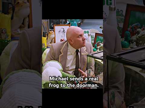 Michael sends a real frog to the doorman.#funny #shorts #shortvideo #series #fouryou