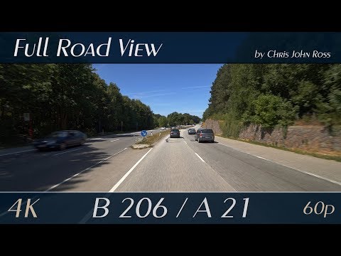 Schleswig-Holstein, Germany: Bad Segeberg, B206 - Autobahn (A21), Wahlstedt, Daldorf - 4K Ultra HD