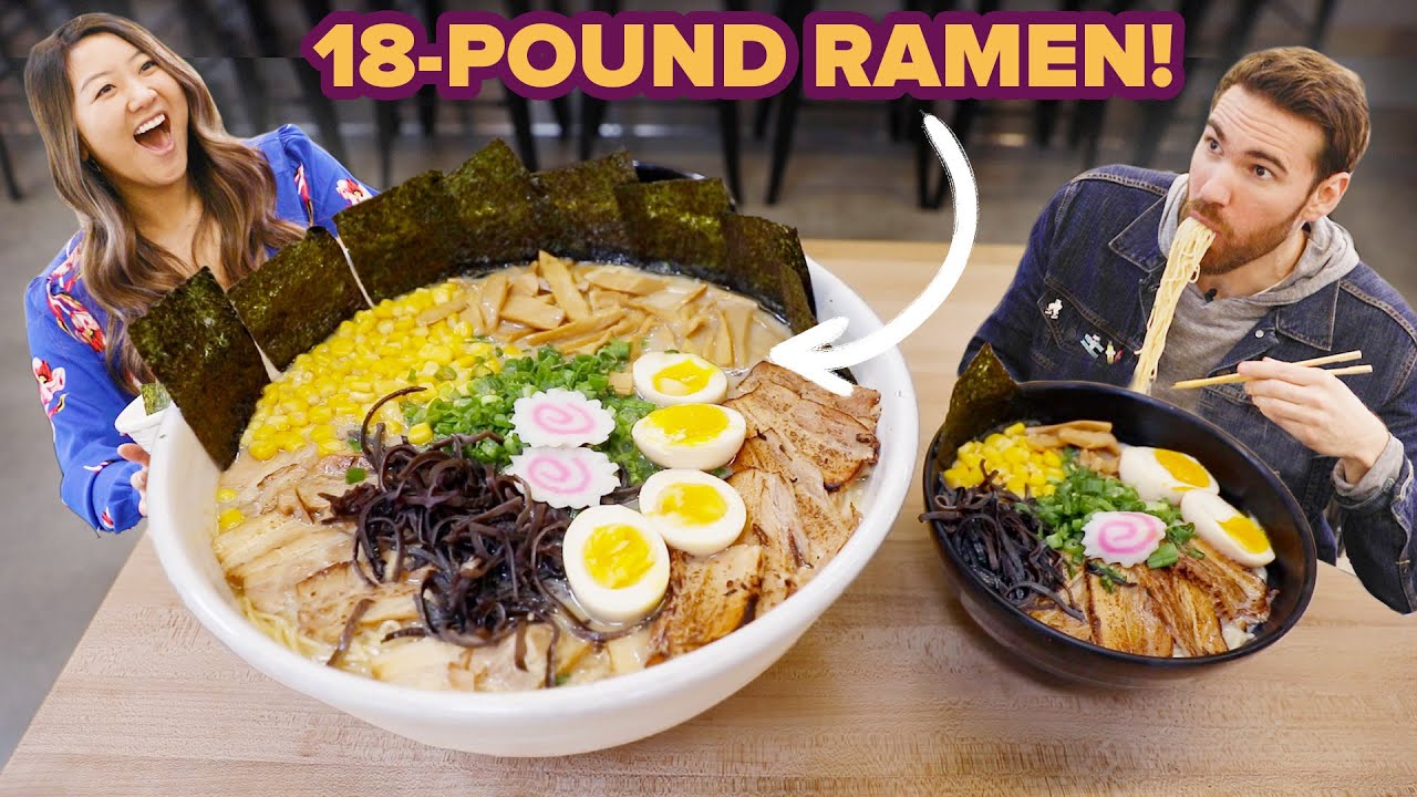 <h1 class=title>I Challenged My Friend To Eat An 18½-Pound Bowl Of Ramen • Giant Food Time</h1>