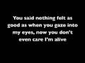 Paula DeAnda - When It Was Me Lyrics