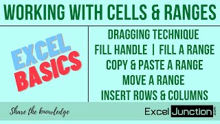Download the video "Working with CELLS & RANGES in Excel | ExcelJunction.com"