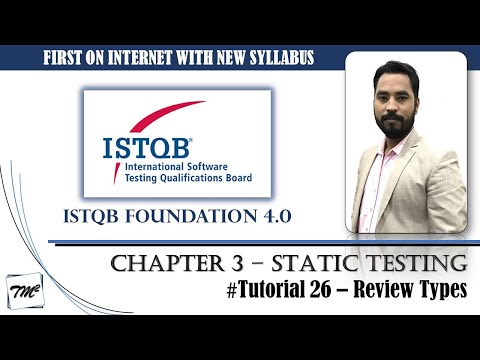 ISTQB FOUNDATION 4.0 | Tutorial 26 | Review Types | Informal, Walkthrough, Technical & Inspection