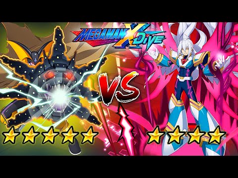 Bass GS 5☆ Vs ViA■ (QED) 4☆ - Mega Man X DiVE (Mobile Controls PvP)