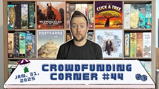 Crowdfunding Corner #44 // Click A Tree, Postcards, Darwin's Journey, and more! (January 31, 2025)