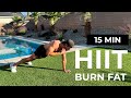 15 Minute Fat Burning HIIT Workout No Equipment