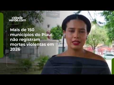 Mais de 150 municípios do Piauí não registram mortes violentas em 2026