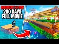 I Survived 200 Days on a RAFT in Minecraft Hardcore!
