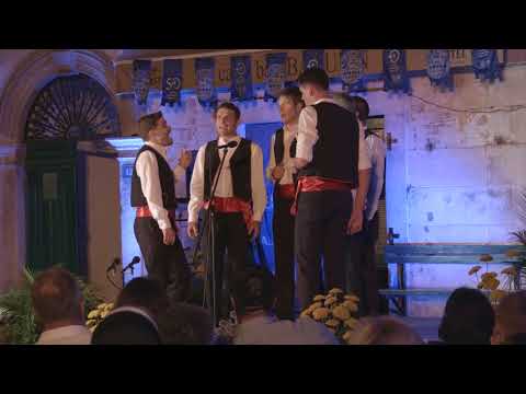 klapa Korda - Lumbarda,  E, da bi mi otvorila;  Večer izvornih napjeva 2017.