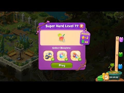 Gardenscapes Level 77 HD 1080p