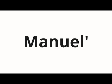 How to pronounce Manuel' | Мануэль (Manuel in Russian)